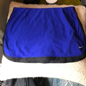 Blue Nike tennis skirt